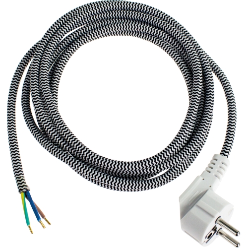 Priključni kabel za glačala 3m crni 87202