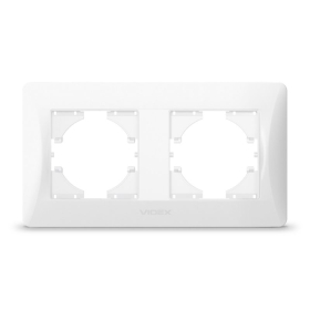 Okvir dvostruki horizontalni bijelo VIDEX BINERA 