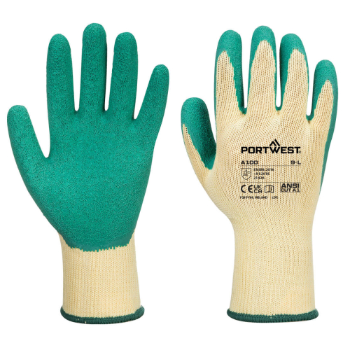 Rukavica Grip - Latex Zelena M PORTWEST A100GNRM