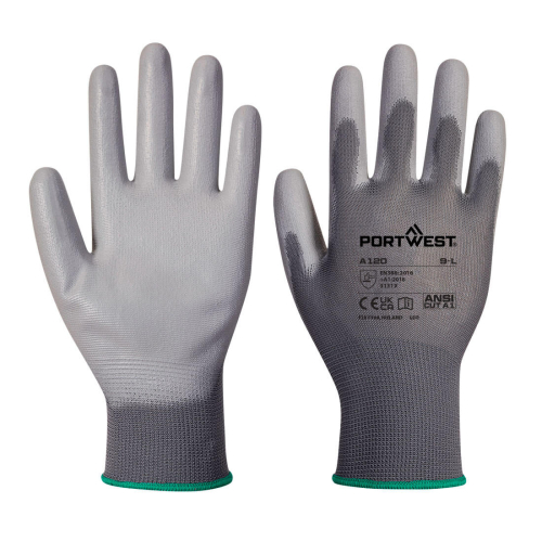 Rukavica PU Palm Siva S PORTWEST A120GRRS