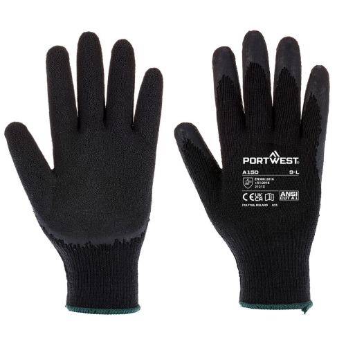 Rukavica Classic Grip - Latex Crna M PORTWEST A150K8RM