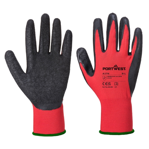 Rukavica Flex Grip Latex Crvena/Crna M PORTWEST A174R8RM