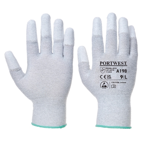 Rukavica Antistatic PU Fingertip Siva XL PORTWEST A198GRRXL