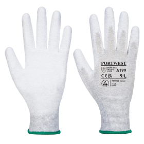 Rukavica Antistatic PU Palm Siva XS PORTWEST A199GRRXS
