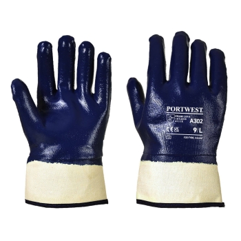 Rukavica Fully Dipped Nitrile Safety Navy M PORTWEST A302NARM