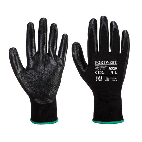 Rukavica Dexti-Grip Crna S PORTWEST A320BKRS