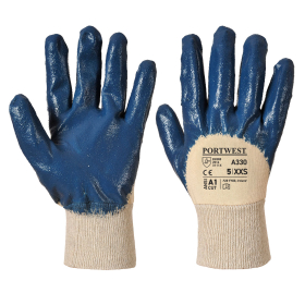 Rukavica Nitrile Light Knitwrist Navy S PORTWEST A330NARS