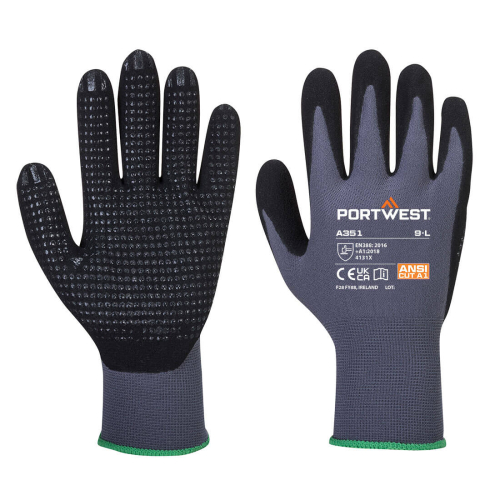 Rukavica DermiFlex Plus Siva/Crna L PORTWEST A351G8RL
