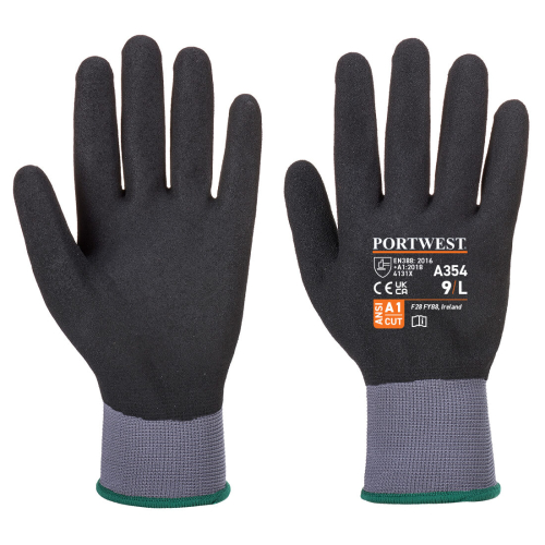 Rukavica DermiFlex Ultra Pro - Nitrile Sandy Crna S PORTWEST A354K8RS
