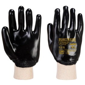 Rukavica PVC Knitwrist Crna XXL PORTWEST A400BKRXXL