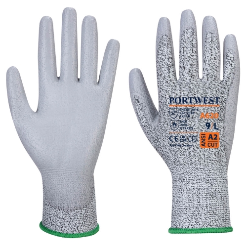 Rukavica LR Cut PU Palm Siva XS PORTWEST A620GRRXS