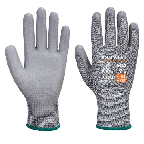 Rukavica MR Cut PU Palm Siva S PORTWEST A622G7RS