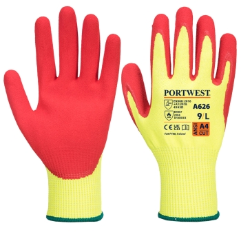 Rukavica Vis-Tex Cut D13 Nitrile Žuta/Crvena XL PORTWEST A626Y5RXL