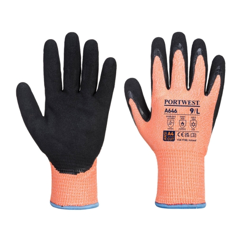 Rukavica Vis-Tex Winter Cut D13 Nitrile Narančasta/Crna M PORTWEST A646O8RM