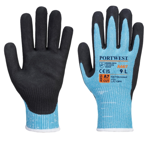 Rukavica Claymore Cut F13 Nitrile Plava/Crna L PORTWEST A667B8RL