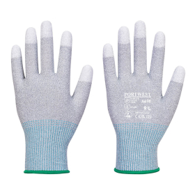 Rukavica MR13 ESD PU Fingertip (Pk12) Siva/Bijela L PORTWEST A698G6RL