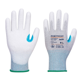 Rukavica MR13 ESD PU Palm (Pk12) Siva/Bijela L PORTWEST A699G6RL