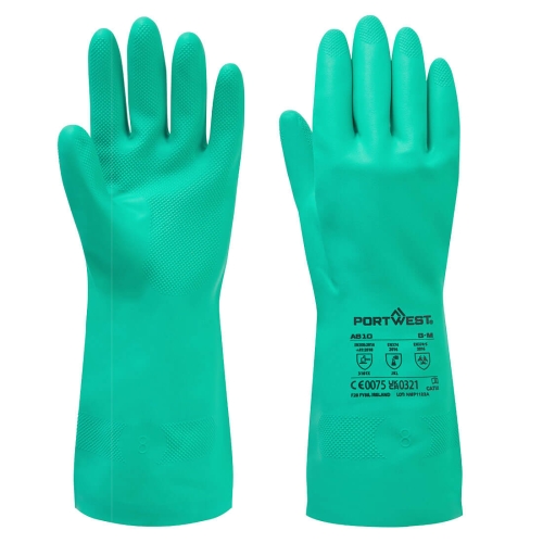 Rukavica Nitrosafe Chemical Zelena S PORTWEST A810GNRS