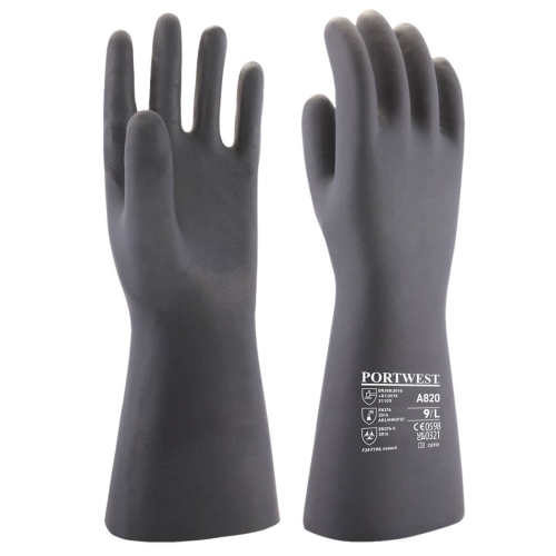 Rukavica Neoprene Chemical Crna L PORTWEST A820BKRL