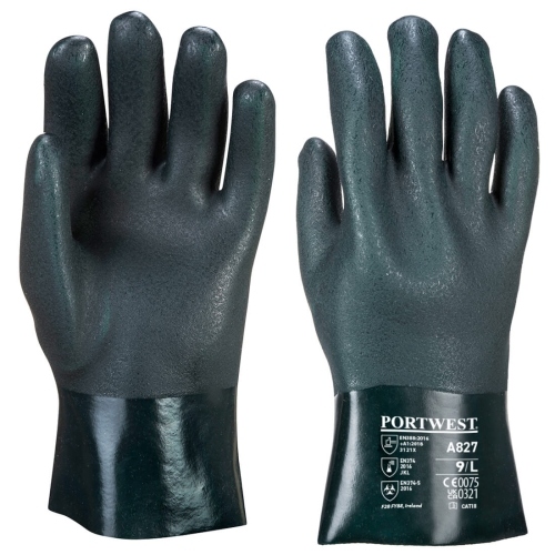Rukavica Double Dipped PVC 27cm Zelena XL PORTWEST A827GNRXL