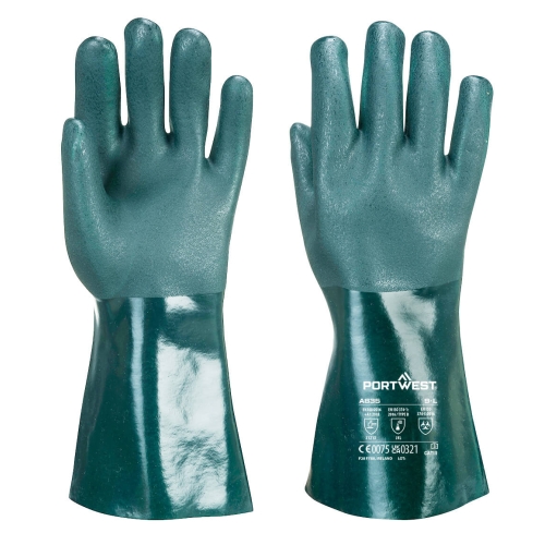 Rukavica Double Dipped PVC 35cm Zelena XXL PORTWEST A835GNRXXL