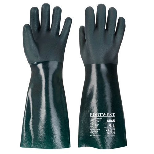 Rukavica Double Dipped PVC 45cm Zelena XL PORTWEST A845GNRXL