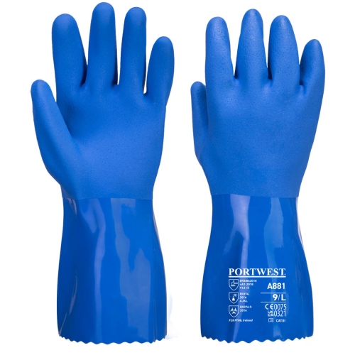 Rukavica Marine Ultra PVC Chem Plava XL PORTWEST A881BLUXL