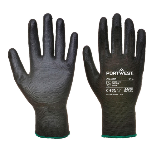 Rukavica PU Palm (288 pari) Crna XXL PORTWEST AB129K8RXXL