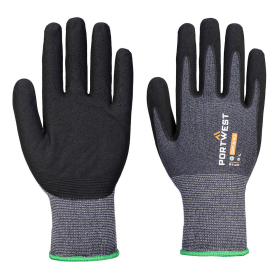 Rukavica SG Grip15 Eco Nitrile (Pk12) Siva/Crna S PORTWEST AP12G8RS