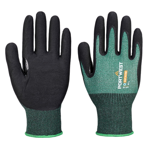 Rukavica SG Cut B18 Eco Nitrile (Pk12) Zelena/Crna S PORTWEST AP15E8RS