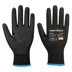 Rukavica LR15 Nitrile Foam Touchscreen (Pk12) Crna M PORTWEST AP34K8RM