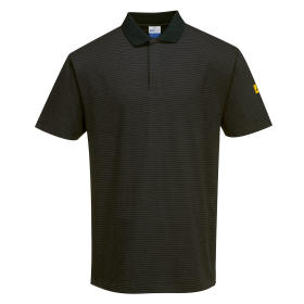 Polo majica Anti-Static ESD Crna XL PORTWEST AS21BKRXL