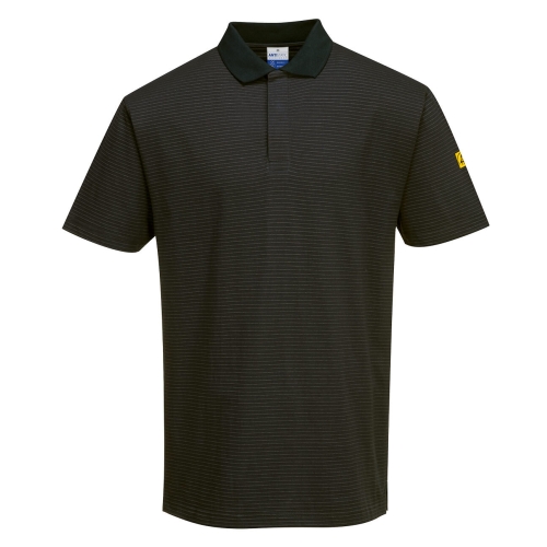 Polo majica Anti-Static ESD Crna XL PORTWEST AS21BKRXL