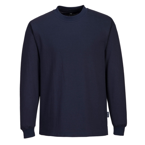 Majica Anti-Static ESD - dugi rukav Navy S PORTWEST AS22NARS