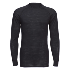 Merino Wool Crewneck Long Sleeve Top Crna XXL PORTWEST B183BKRXXL
