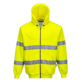 Majica s kapuljačom Hi-Vis Zipped Žuta L PORTWEST B305YERL