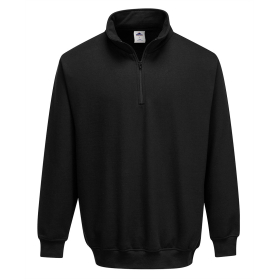 Majica Sorrento Zip Neck Crna L PORTWEST B309BKRL