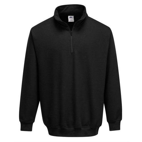 Majica Sorrento Zip Neck Crna M PORTWEST B309BKRM