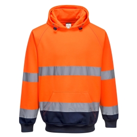 Majica s kapuljačom Hi-Vis Contrast Narančasta/Navy XL PORTWEST B316ONRXL