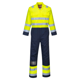 Kombinezon Bizflame Work Hi-Vis Anti-Static Yellow/Navy XL PORTWEST BIZ7YNRXL