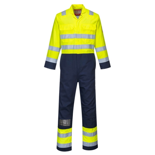 Kombinezon Bizflame Work Hi-Vis Anti-Static Yellow/Navy XL PORTWEST BIZ7YNRXL