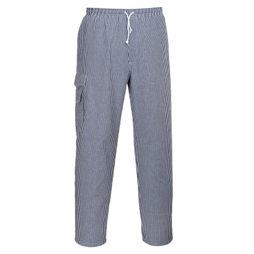 Kuharske hlače Chester Blue Check M PORTWEST C078CHRM