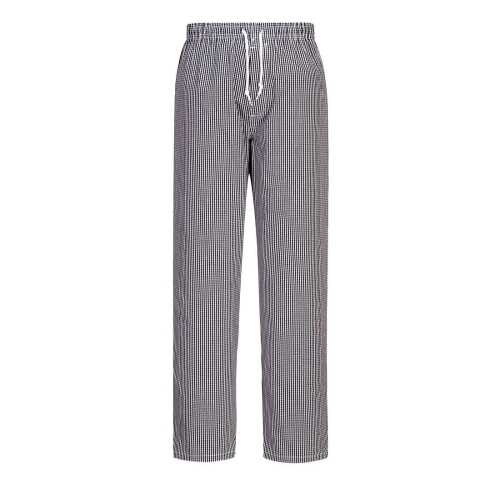 Kuharske hlače Bromley Black Check XXL PORTWEST C079CKRXXL
