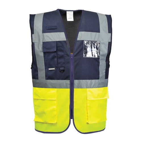 Prsluk Paris Hi-Vis Contrast Executive  Yellow/Navy L PORTWEST C276YNRL