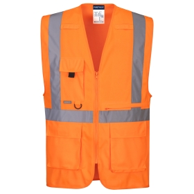 Prsluk Hi-Vis Tablet Pocket Executive  Narančasta 4XL PORTWEST C357ORR4XL