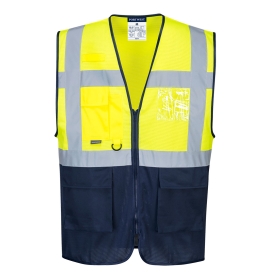 Prsluk Hi-Vis Mesh Contrast Executive  Yellow/Navy XXL PORTWEST C377YNRXXL