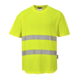 Majica Hi-Vis Cotton Comfort Mesh Insert S/S  Žuta XXL PORTWEST C394YERXXL