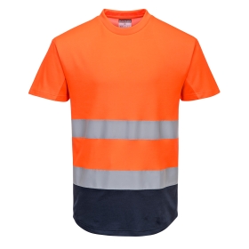 Majica Hi-Vis Contrast Mesh Insert S/S  Narančasta/Navy XXXL PORTWEST C395ONRXXXL
