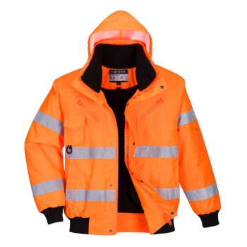 Jakna Hi-Vis Bomber 3 u 1 Narančasta XS PORTWEST C467ORRXS