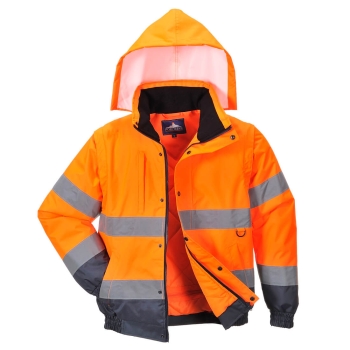 Jakna Hi-Vis Contrast Bomber 2-u-1 Narančasta XL PORTWEST C468ORRXL